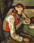 Paul Cezanne Boy in a Red waiscoat oil painting picture wholesale